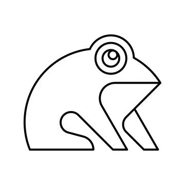 Frog logo Stock Illustration