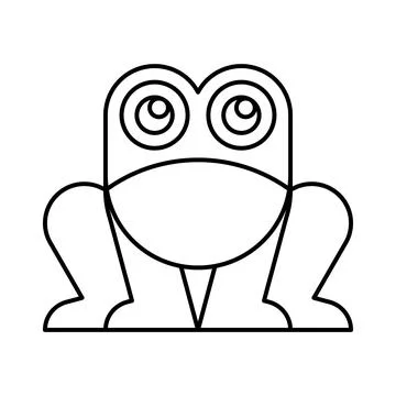 Frog logo Stock Illustration