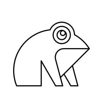 Frog logo Stock Illustration