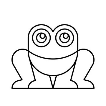 Frog logo Stock Illustration