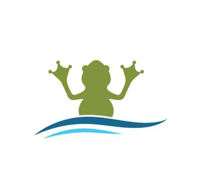 Frog Logo Template vector illustration Stock Illustration