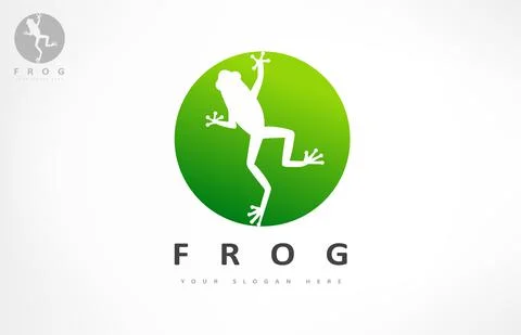 Frog logo vector. Animal design. Stock Illustration