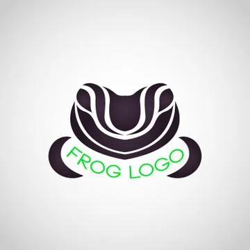 Frog logo vector Stock Illustration