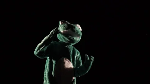Frog man dancing 3 Stock Footage 89627716
