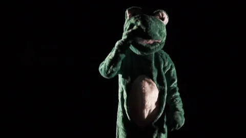 Frog man dancing 4 fun Stock Footage 89627786