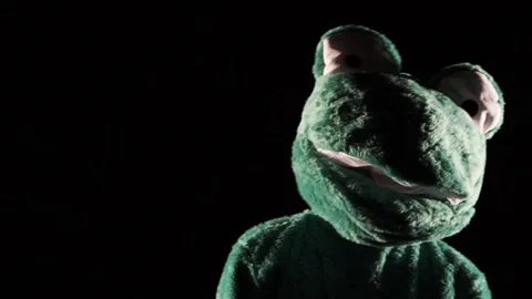 Frog man dancing again Stock Footage 89632432
