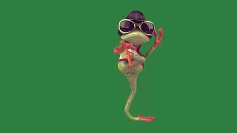 Frog Moving - Stock Video Element Stock Footage 338017053