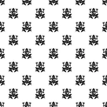 Frog pattern Illustrazione stock