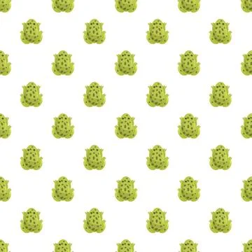 Frog pattern seamless background repeating illustration Illustrazione stock