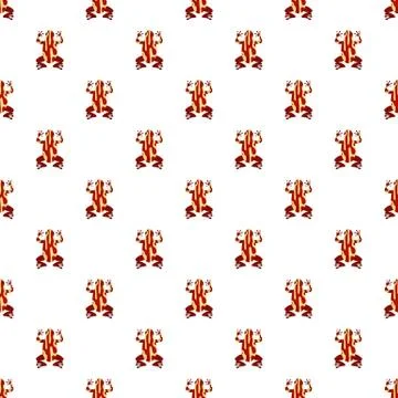 Frog pattern seamless vector Stock Illustration