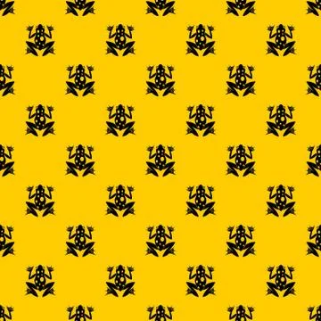 Frog pattern vector Stock Illustration