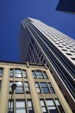 Frog perspective skyscraper Stock Photos