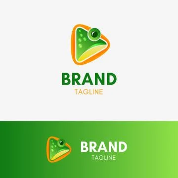 Frog Play Logo Stock Illustration