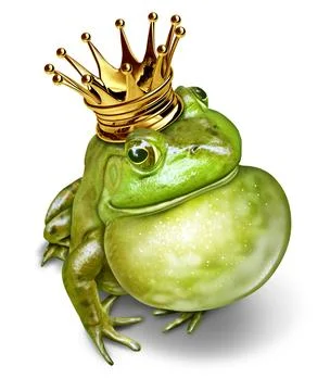 Frog Prince Communication 스톡 사진