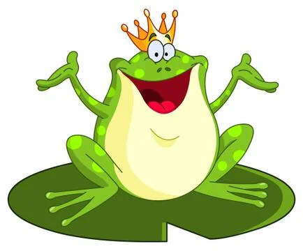 Frog prince Stock Illustration
