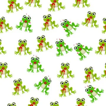 Frog prince or princess Stock Illustration