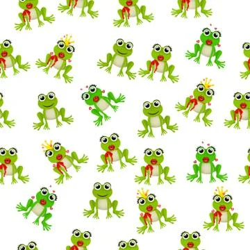 Frog prince or princess Stock Illustration