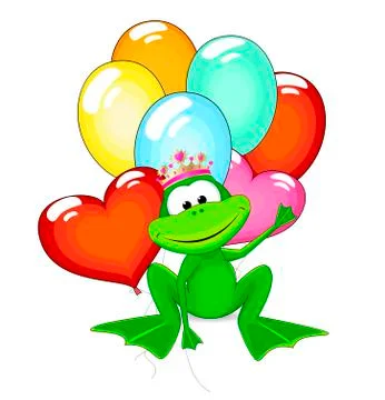 Frog  princess Illustrazione stock
