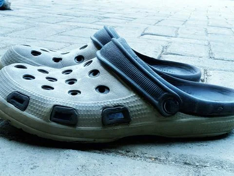 Frog slippers Stock Photos