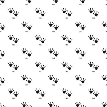Frog step pattern seamless vector Stock Illustration
