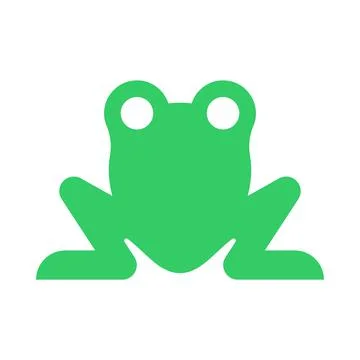 Frog symbol. Toad icon sign. vector illustration Stock Illustration