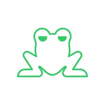 Frog symbol. Toad icon sign. vector illustration Illustrazione stock