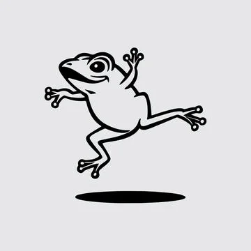 Frog vector art design Ilustración de archivo