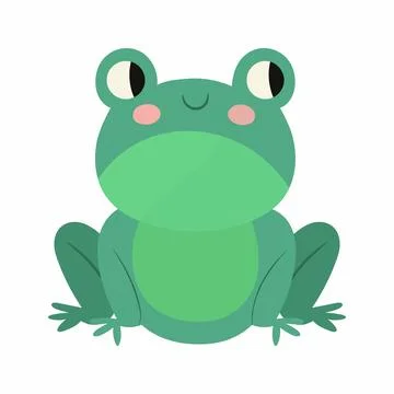 Frog vector art illutration Stock Illustration
