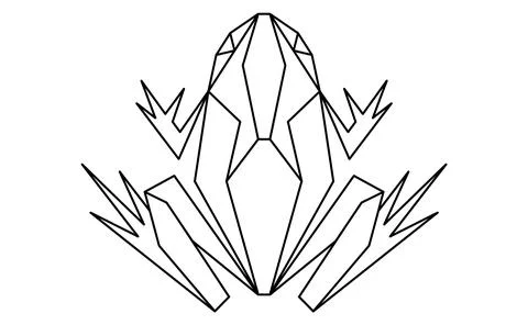 Frog vector illustration isolated on white background Stock Illustration