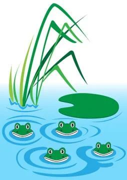 Frogs Stock Illustration