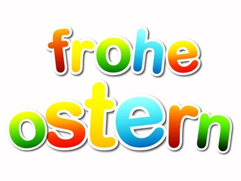Frohe ostern Stock Illustration