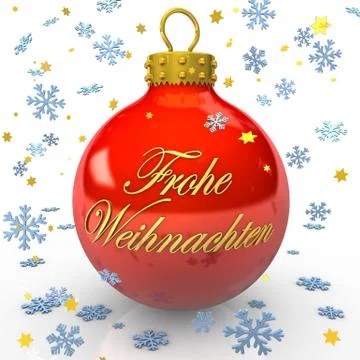 Frohe weihnachten weihnachtskugel Stock Illustration