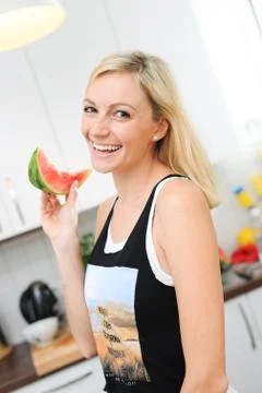 Fröhliche melone Stock Photos