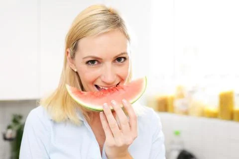Fröhliche melone Stock Photos