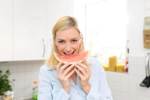 Fröhliche melone 写真素材