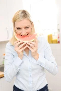 Fröhliche melone 写真素材