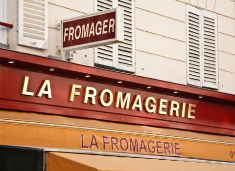 Fromagerie shop Paris Fotos de archivo