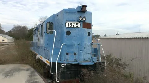 Front of Abandoned Train Video stock 12760303