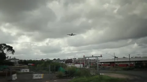 Front of airplane Stock Footage 21966255