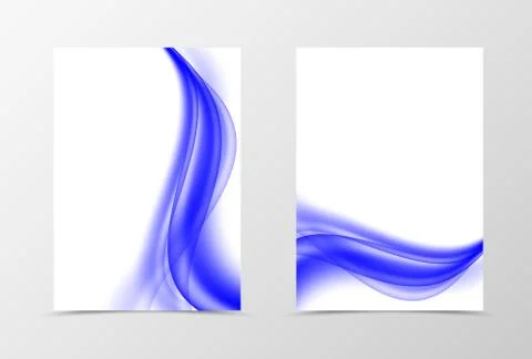 Front and back dynamic design flyer template Stock Illustration