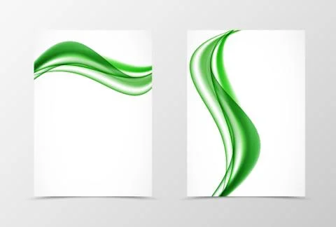 Front and back elegant design flyer template Stock Illustration