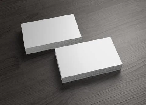 Front and cover 2 stack of business cards イラスト素材