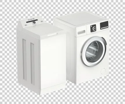 Front and top load washing machines Stock Illustration