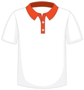 Front of basic polo shirt isolated イラスト素材