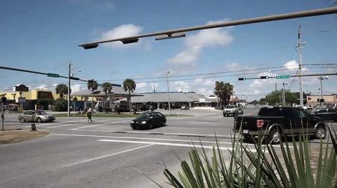 Front Beach Road Intersection - Panama City Beach, Florida Stock-Footage 52607060