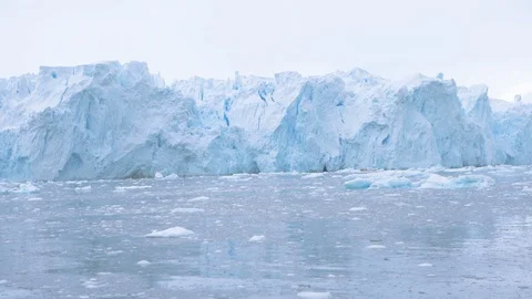 Front of big glacier wall Video stock 122097026