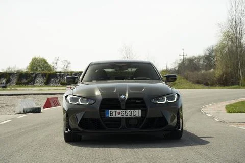 Front Of BMW M3 Competition Stock Photos