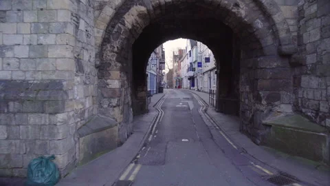 The Front Of Bootham Bar York Video stock 242707223