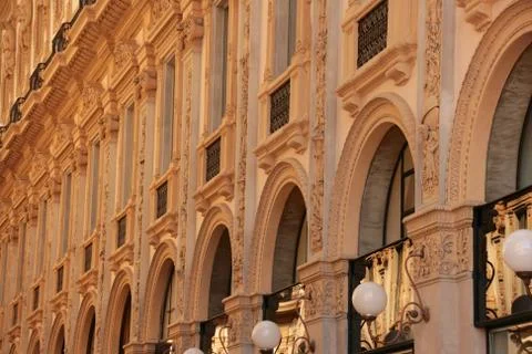 Front of a building in Milan Stock Photos