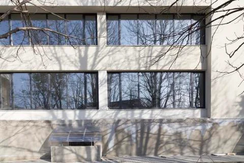 Front of a building. Stock Photos